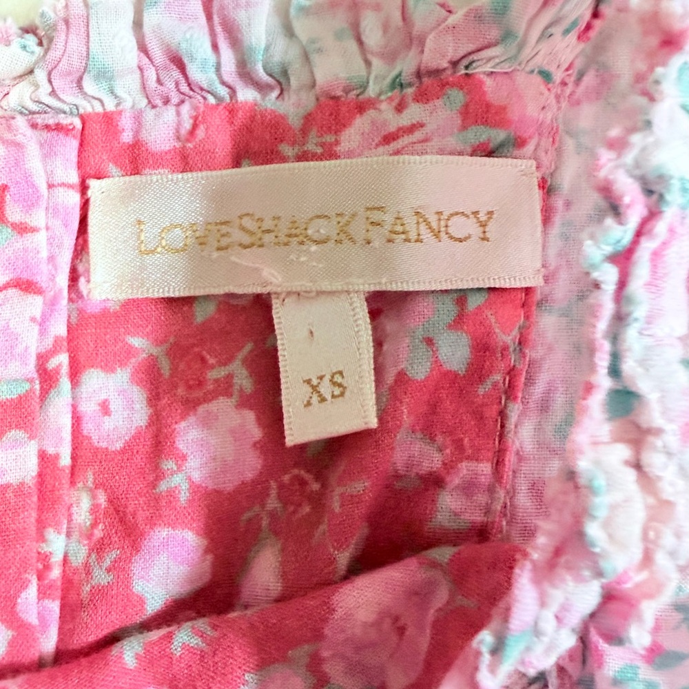 Loveshackfancy Stanton strawberry patchwork ruffl… - image 4